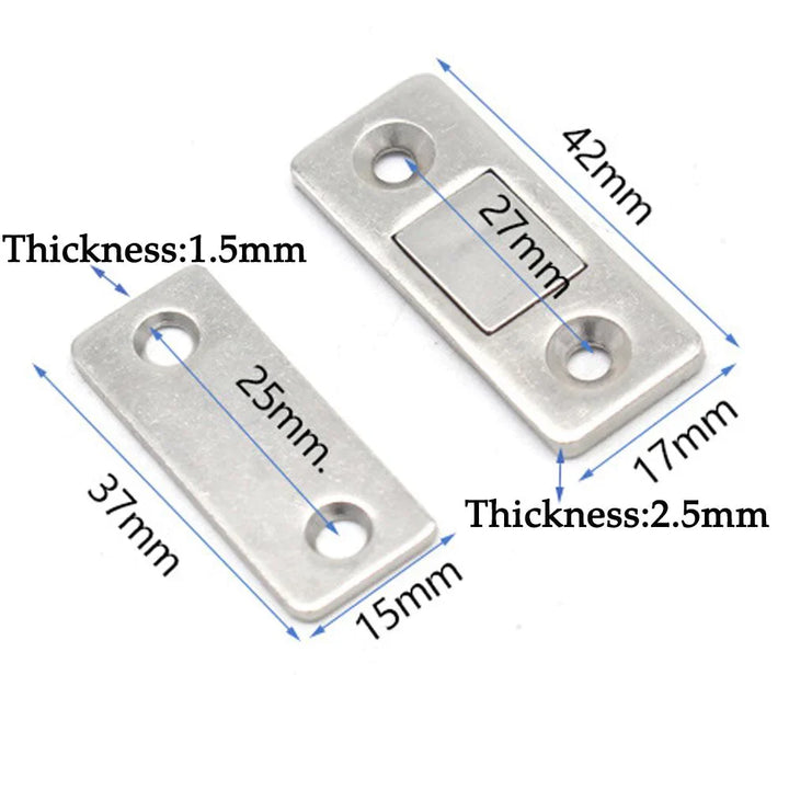 2pcs Hidden Door Closer Magnetic Bowlift