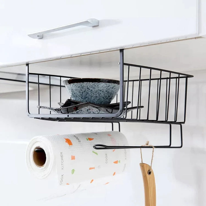 Under Shelf Storage Cabinet Basket Bowlift
