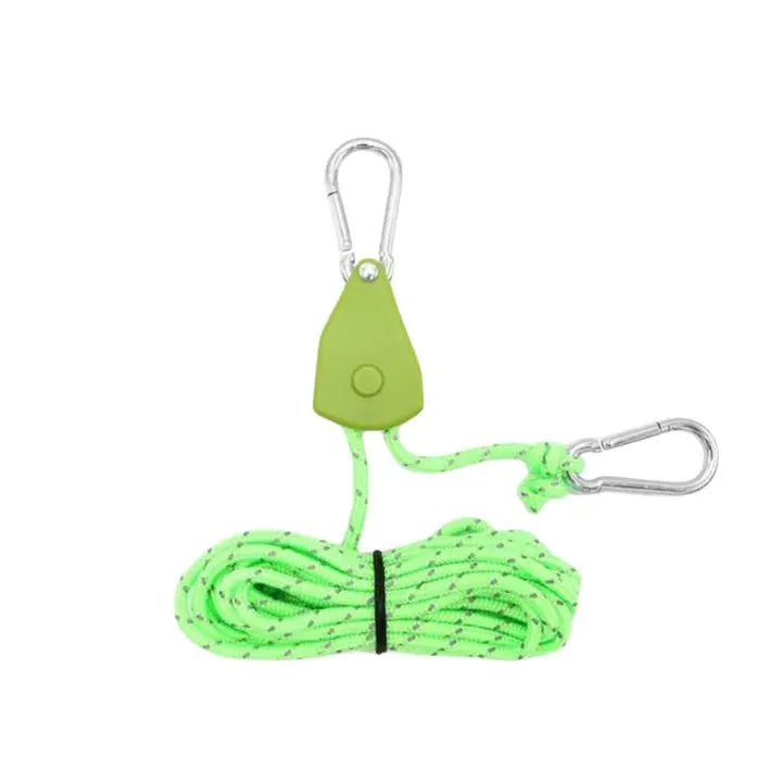 BowLift | 4 pieces | Adjustable outdoor camping rope – stable, reflective and compact
