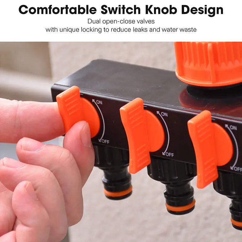 BowLift | 4-Way Garden Hose Splitter – Effortless Water Control for Your Garden