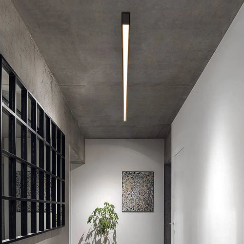 BowLift | Black Metal Ceiling Lamp LED Linear Minimalistic Modern Design