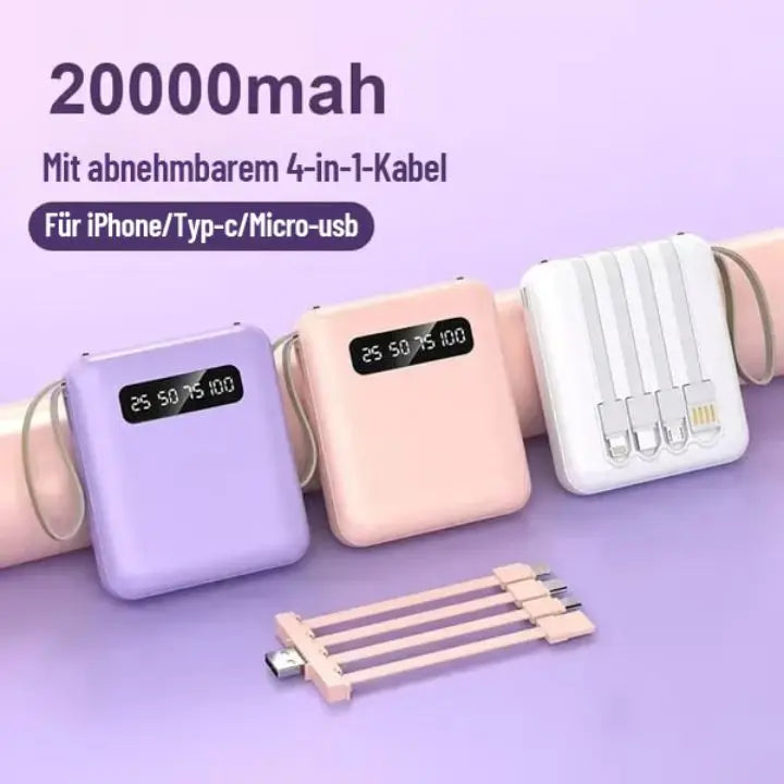 BowLift | 4-in-1 Powerbank Fast Charging – Compact & Powerful