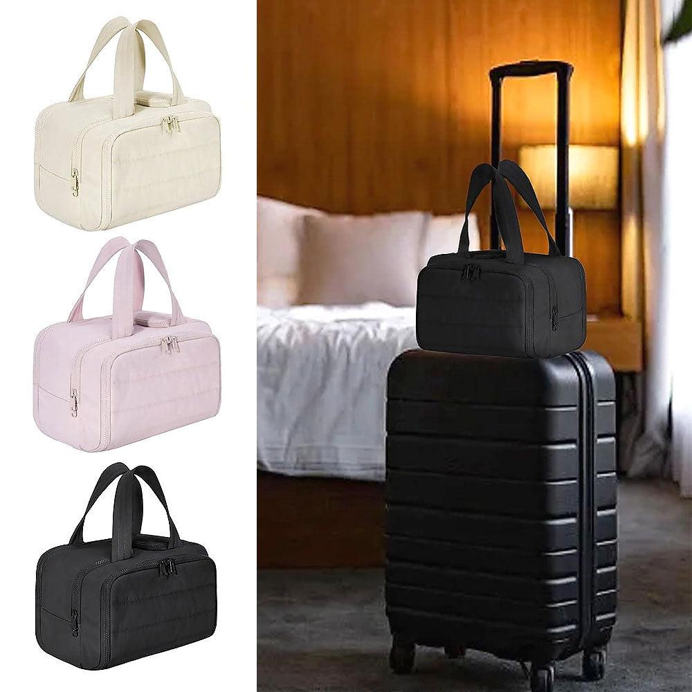 BowLift | 4-in-1 Puffy Toiletry Bag for Women – Large Travel Makeup & Skincare Organiser