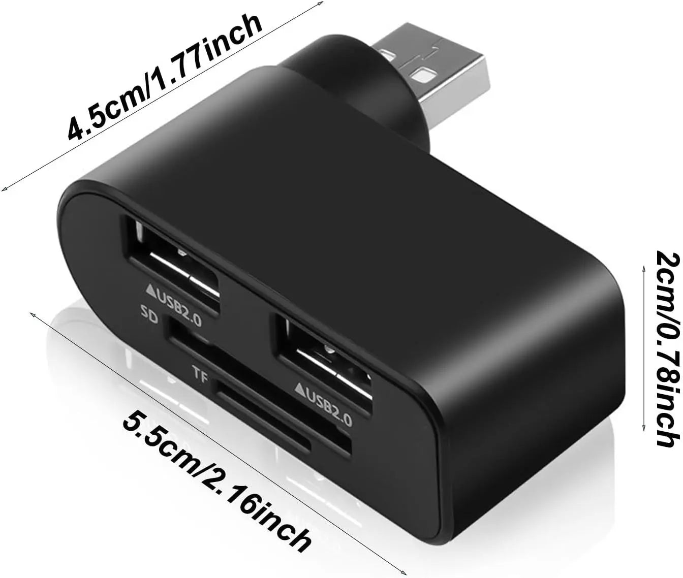 BowLift | 4-in-1 Redatable USB hub – More ports, less clutter