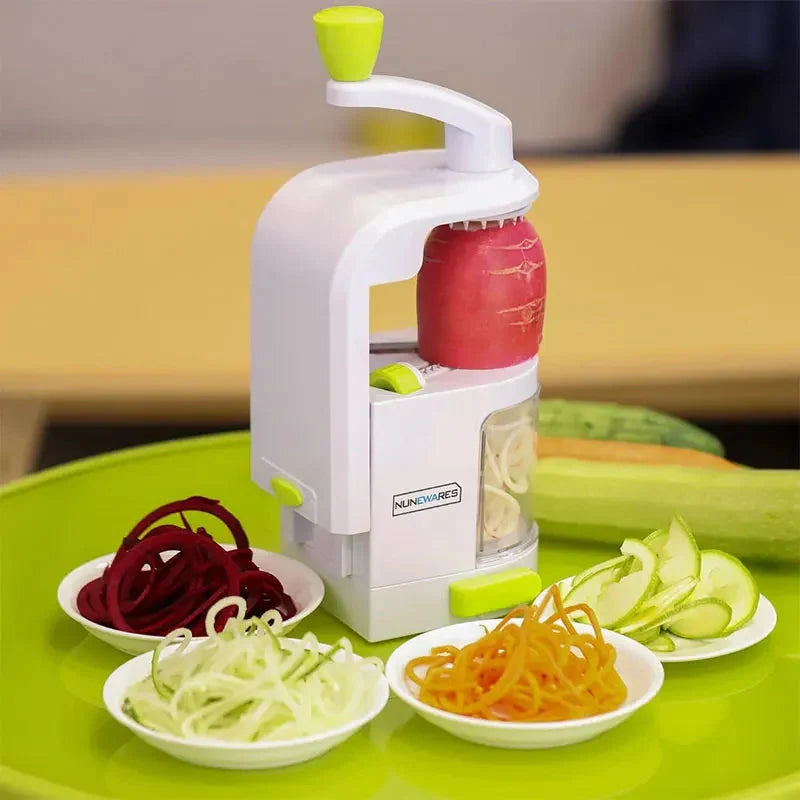 4-IN-1 Rotating Blade Veggie Spiralizer Noodle Maker with Suction Cup | Bowlift