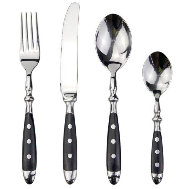 4 in 1 Set Delicate Dinnerware For Home Stainless Steel Cutlery Set | Bowlift