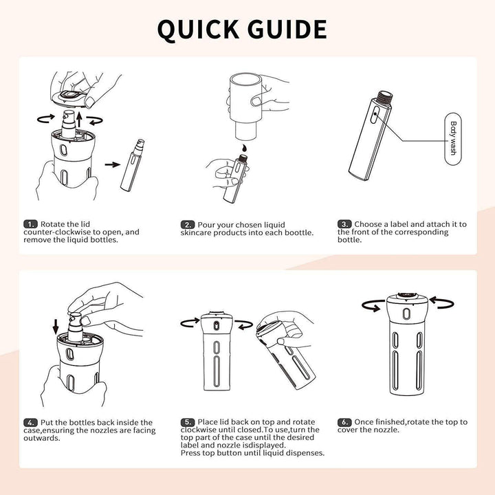 BowLift | 4-in-1 Travel Bottle