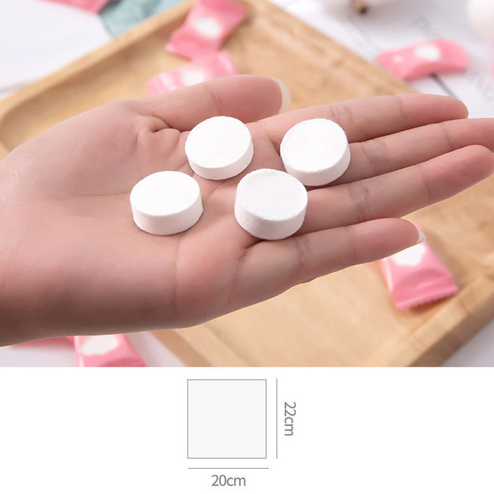BowLift | Magic Disposable Travel Towel Tablet Set