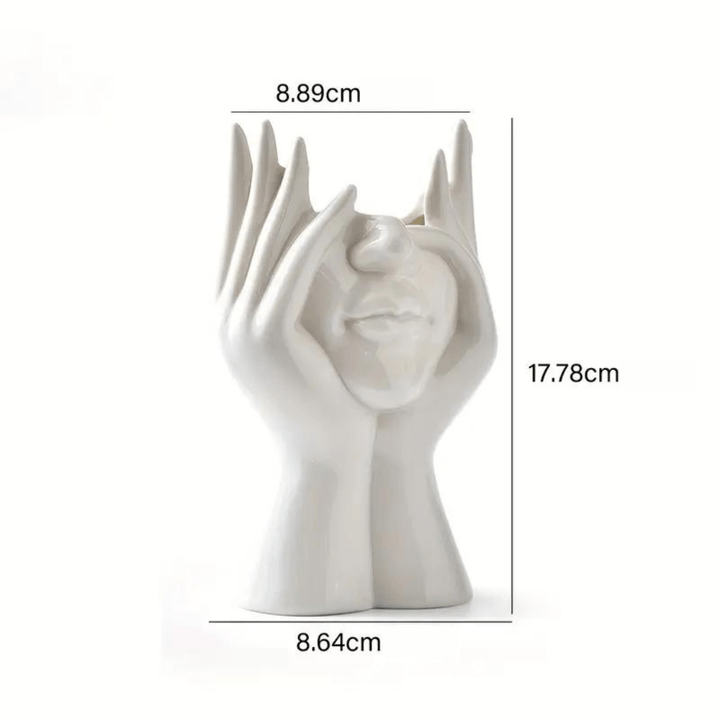 "Unique and Modern Ceramic Vase, Decorative Flower Vase for Living Room and Office" | Bowlift
