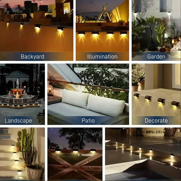 BowLift | 4-Pack: Solar Outdoor Garden Deck Lights