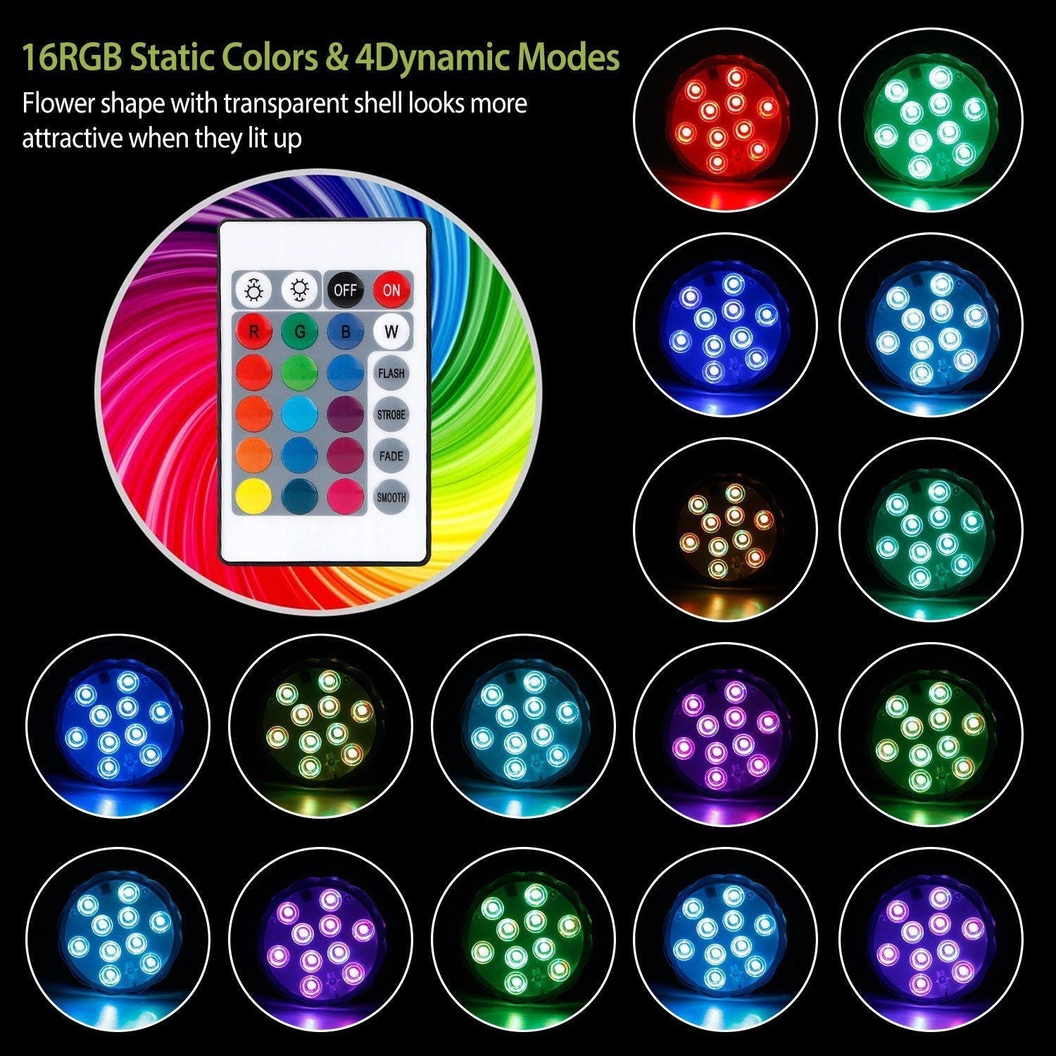 BowLift | 4-Piece: Underwater RGB LED Lights