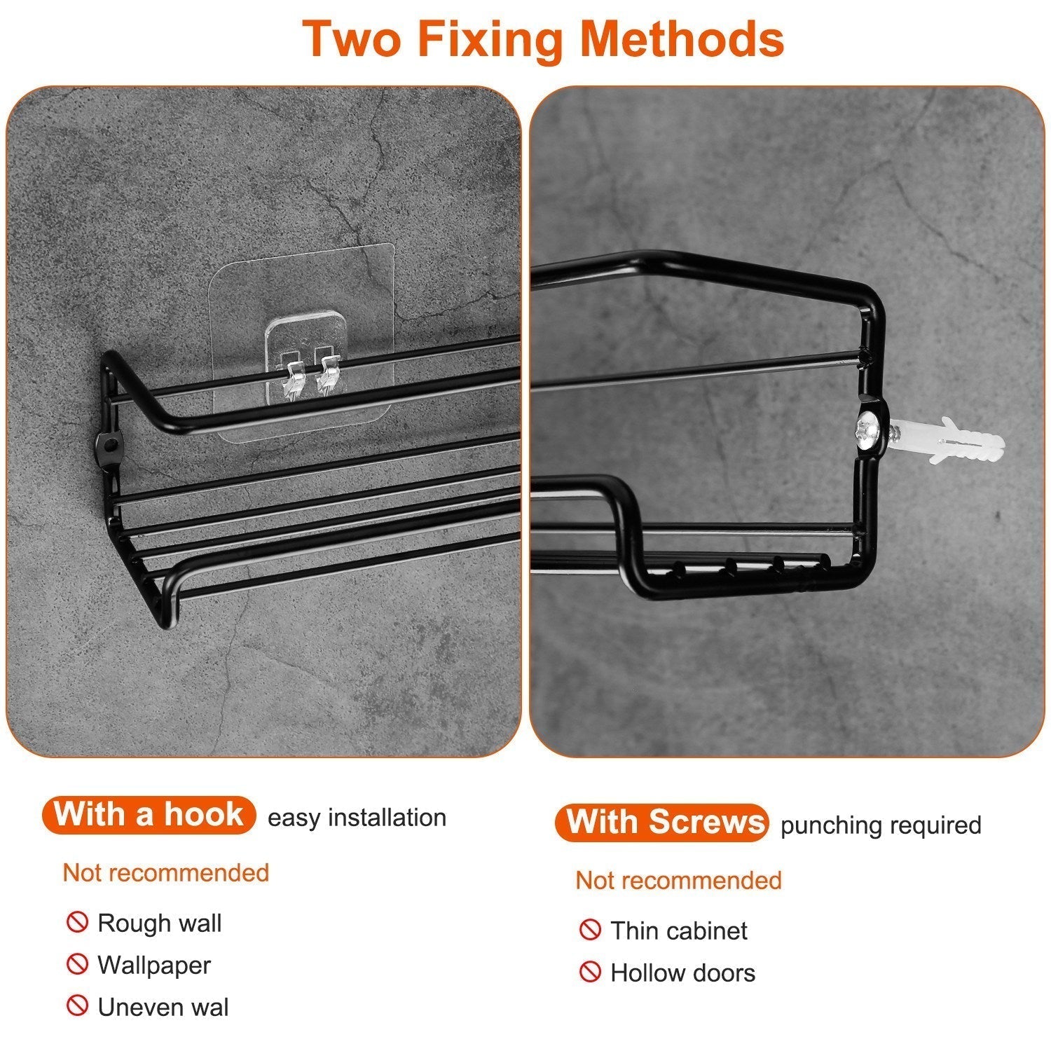 BowLift | 4-piece: Wall-mounted spice racks