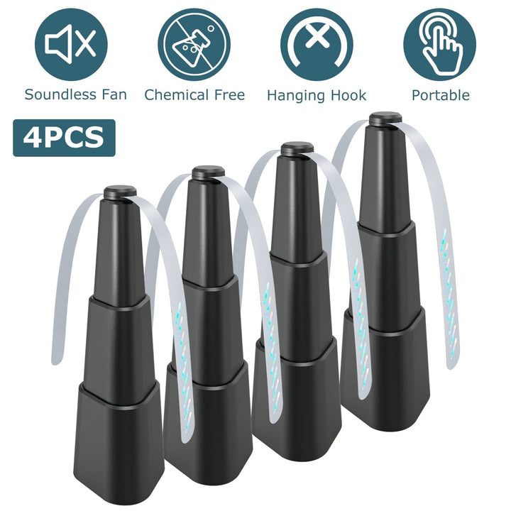 BowLift | 4-Piece: Fly Repellent Fan Table Battery Operated Insect Repellent