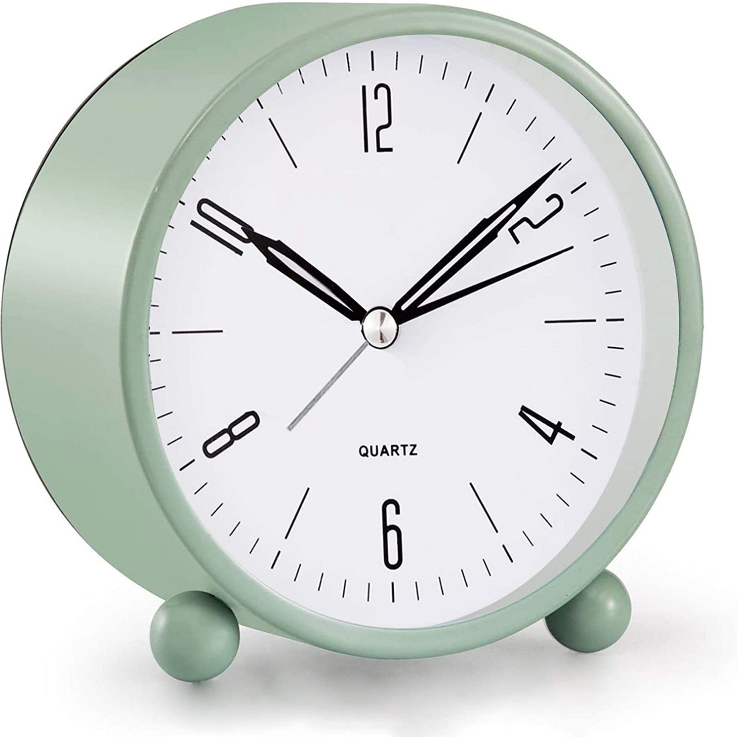 BowLift | 4" Super Silent Non Ticking Analog Clock with Night Light