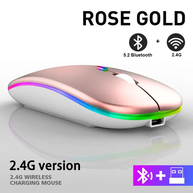 LuxeClick Mouse – Wireless Rechargeable Bluetooth Mouse Bowlift