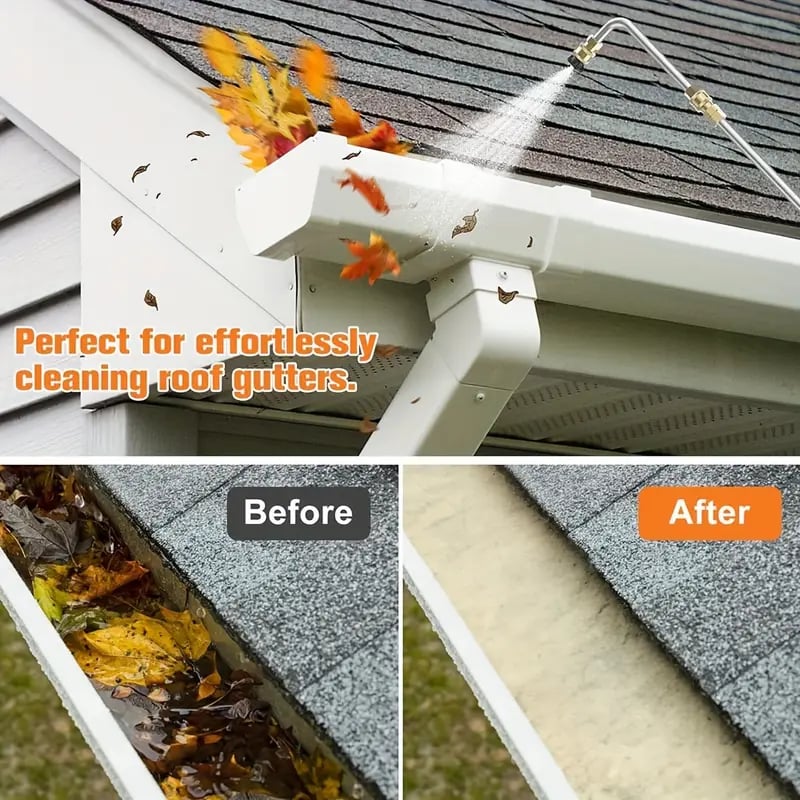 BowLift | Telescoping High Pressure Washer Wand Set | 4000 PSI, 7 Nozzle Tips & Ideal for Gutter, Roof, and Hard-to-Reach Cleaning