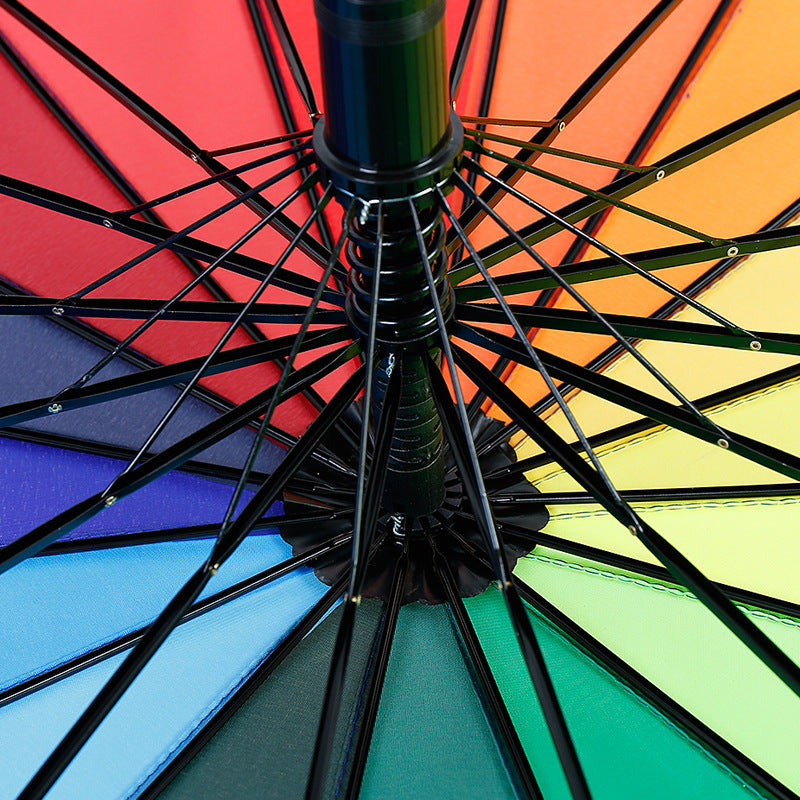 Women's wind-resistant automatic umbrella with 16 sturdy ribs Bowlift