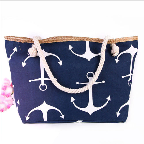 Large sailcloth bag with maritime anchor design Bowlift