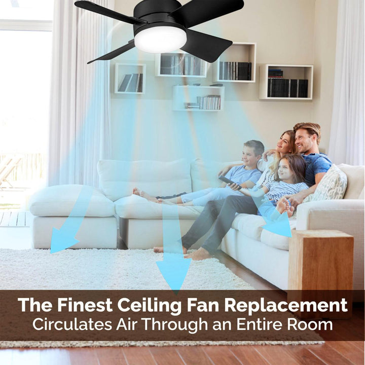 BowLift | 2-IN-1 PORTABLE CEILING FAN & LIGHT with Remote Control