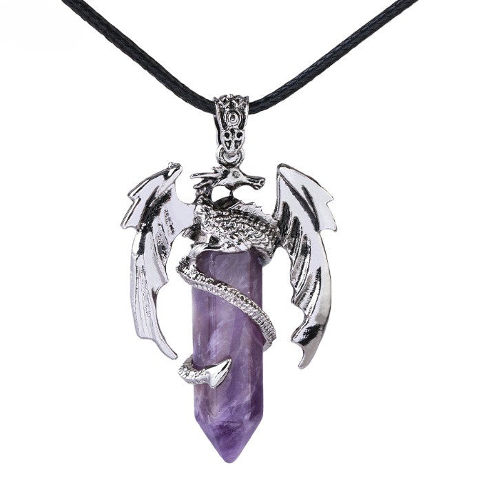 BowLift | Bohemian Style Natural Mystic Gemstone Dragon Necklace