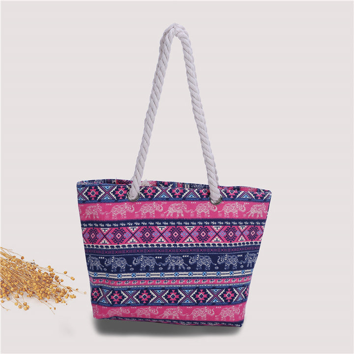 Fashionable beach bag made of sturdy cotton fabric Bowlift