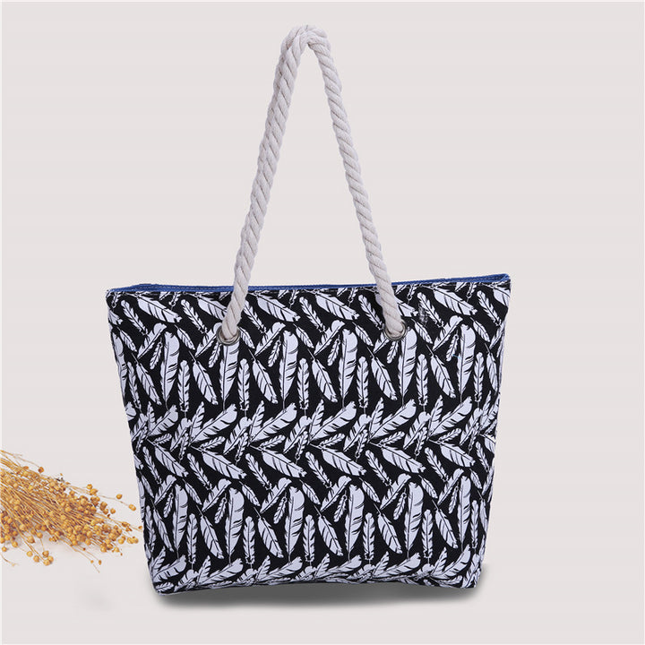 Spacious bag with maritime pattern Bowlift