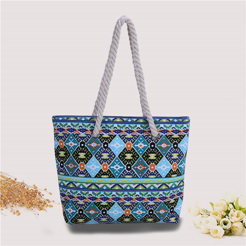 Large Decorative Beach Bag Bowlift