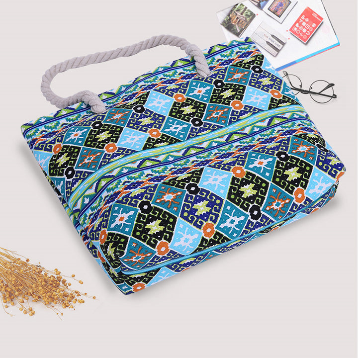 Fashionable beach bag made of sturdy cotton fabric Bowlift