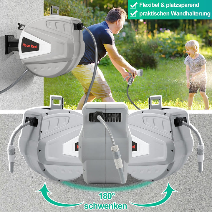 Hose reel water hose reel with hand shower garden hose | Bowlift
