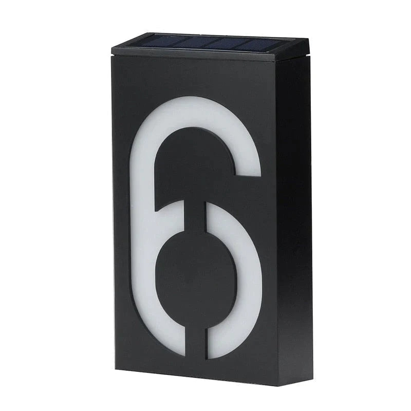 BowLift | Lighted House Number on Solar Energy - SolarSign