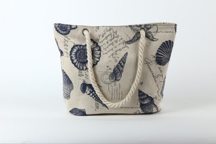 Beach bag in maritime design with sturdy rope handles Bowlift