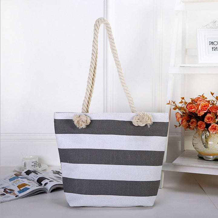 Beach bag made of high-quality canvas with robust rope handles Bowlift