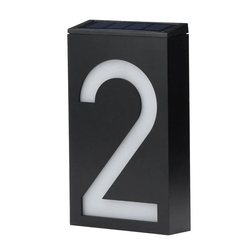 BowLift | Lighted House Number on Solar Energy - SolarSign