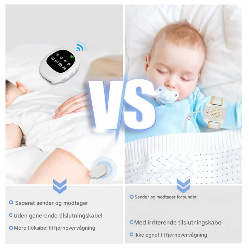 BowLift | Wireless Bedwetting Alarm with Vibration Signal & Timer Function - USB Rechargeable