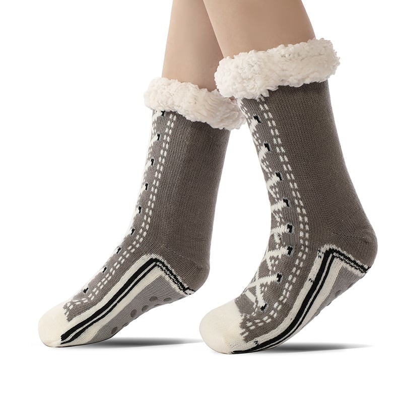 BowLift | Ultra-thick Cashmere Slippers Socks S