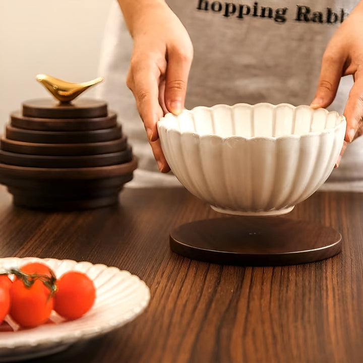 Walnut Wood Coaster – Heat Resistant & Anti-Scalding | Ideal for Cups, Glasses, and Pots | Bowlift
