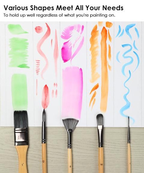 Brush set 24-piece with roll-up case and palette knife | Bowlift