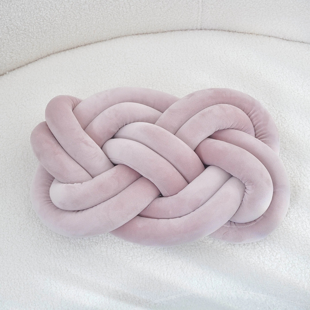 BowLift | Decorative Cushion | Knotted Geometric Design | Washable Polyester | 40×30 cm