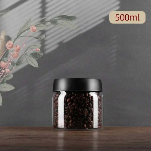 BowLift | Glass Coffee Bean Container – Airtight Aroma Preservation Jar