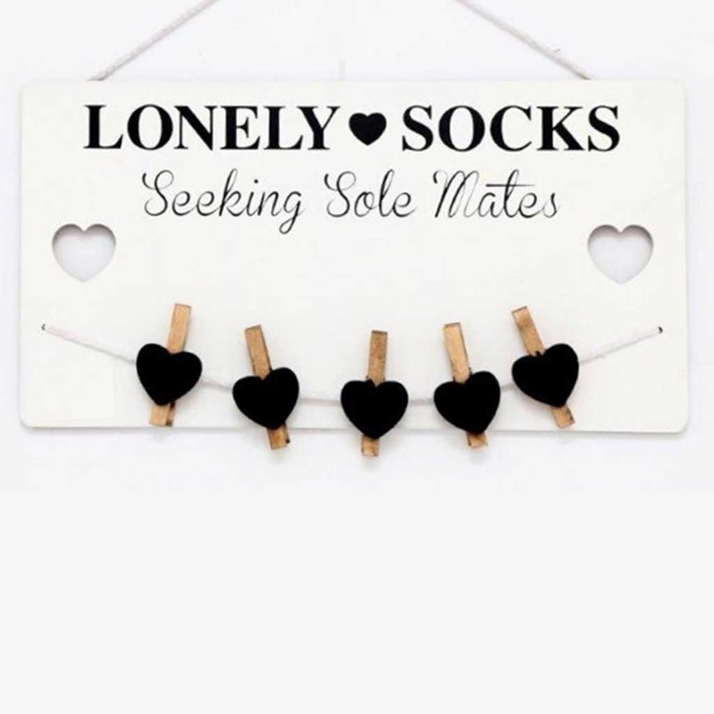 Lonely Socks' hanging wooden sign | Bowlift