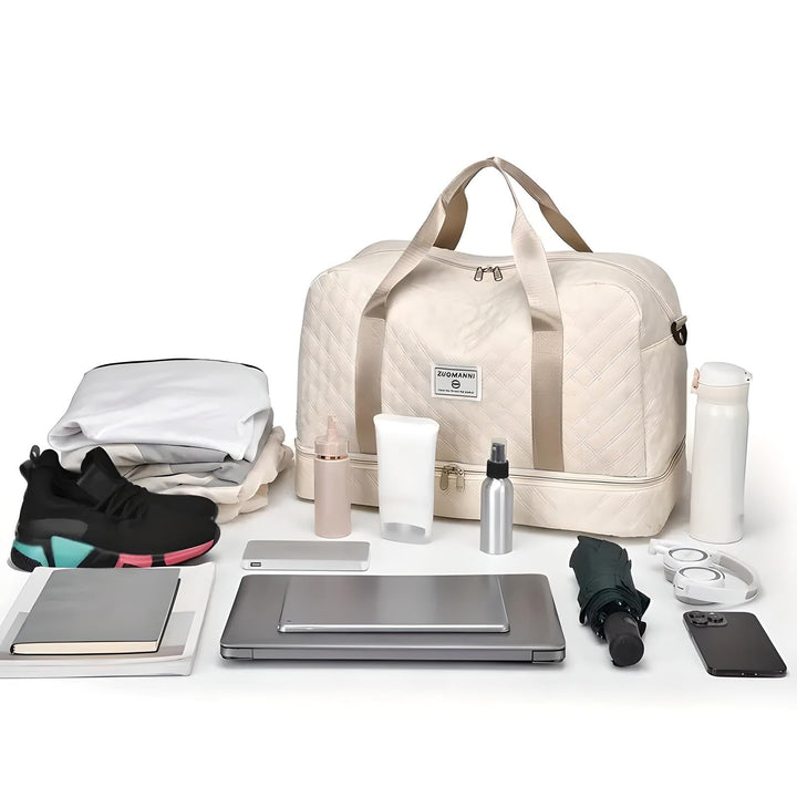 BowLift | Spacious Weekender Duffle Bag | Water-Resistant, Multi-Compartment & Ideal for Short Trips and Gym Sessions