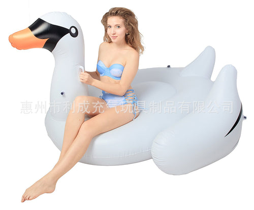 Unisex inflatable swan float Bowlift