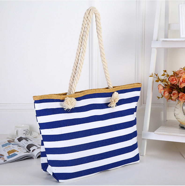 Beach bag made of high-quality canvas with sturdy rope handles Bowlift