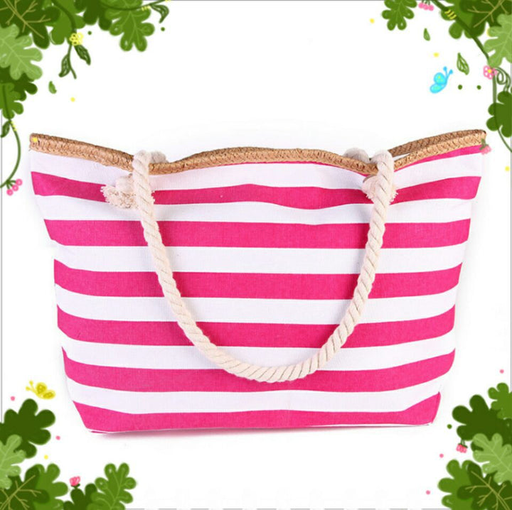 Beach bag made of high-quality canvas with sturdy rope handles Bowlift