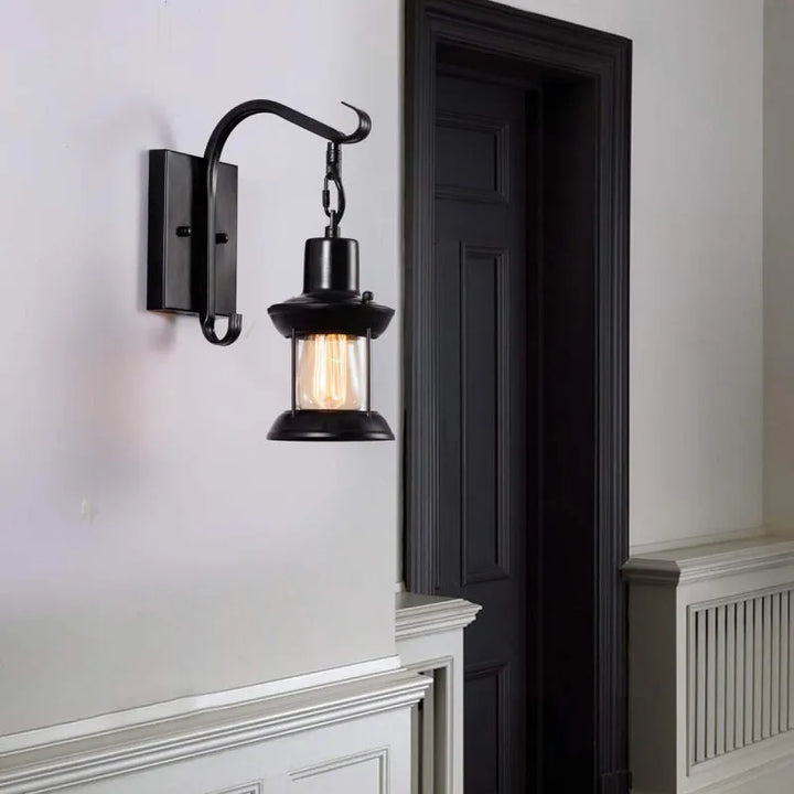 BowLift | Wall Light with Vintage Glass Shade Design