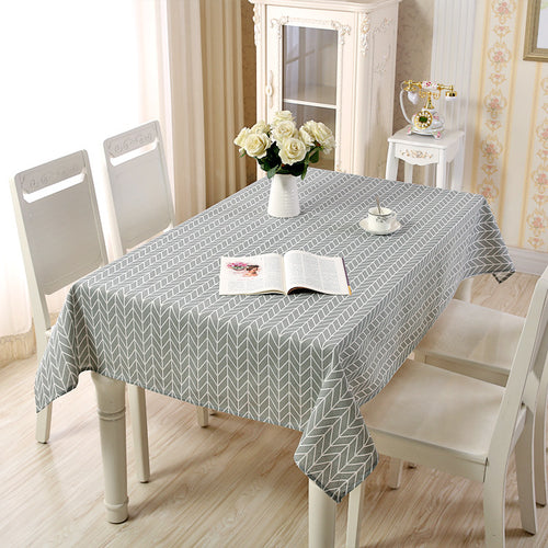 Herringbone Pattern Dining Tablecloth