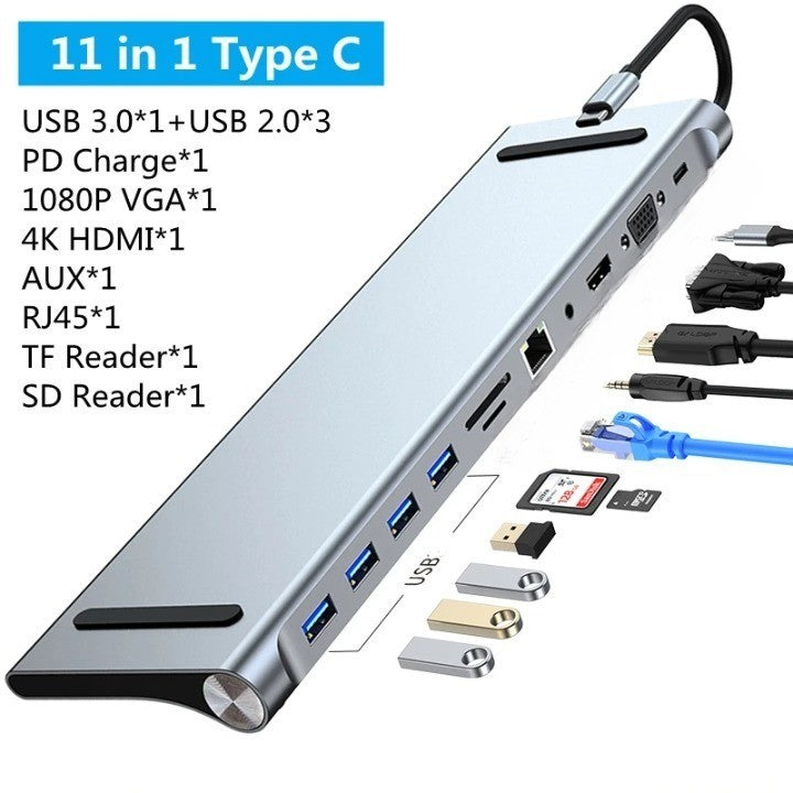 BowLift | 12in1 USB-C Multiport Connector Dock Station