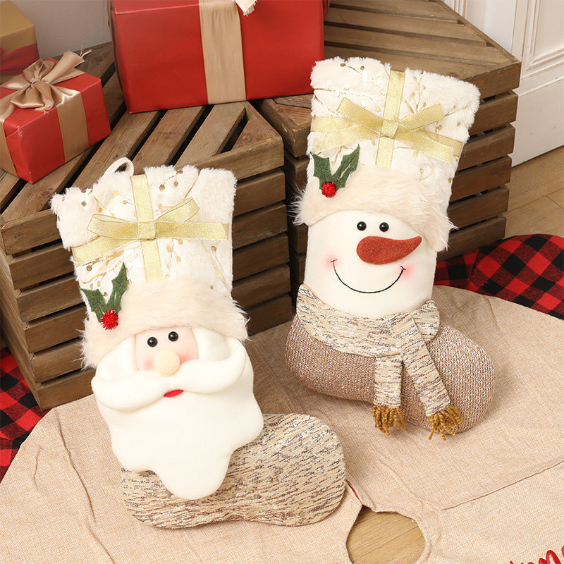 BowLift | Nordic style white Christmas socks