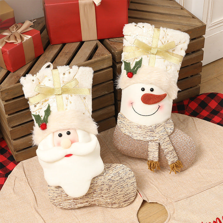 BowLift | Nordic style white Christmas socks