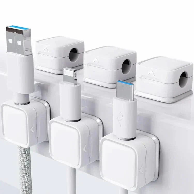 BowLift | Magnetic Cable Organizer Clip for Desk & Office
